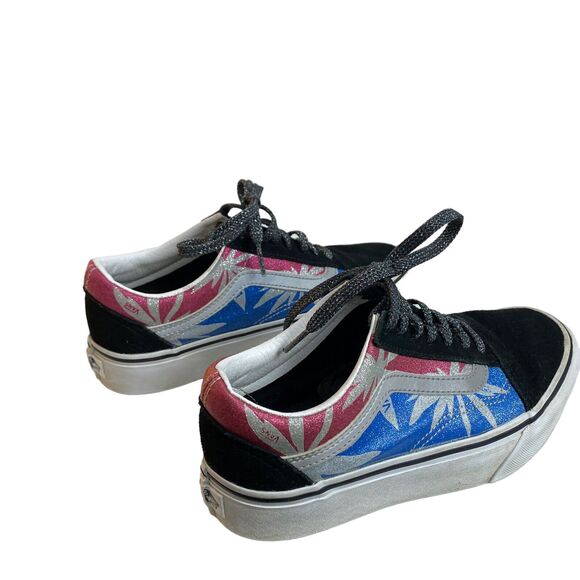 VANS Old Skool Canvas Skateboarding Platform After Dark Womens Size 7 - Picture 13 of 16